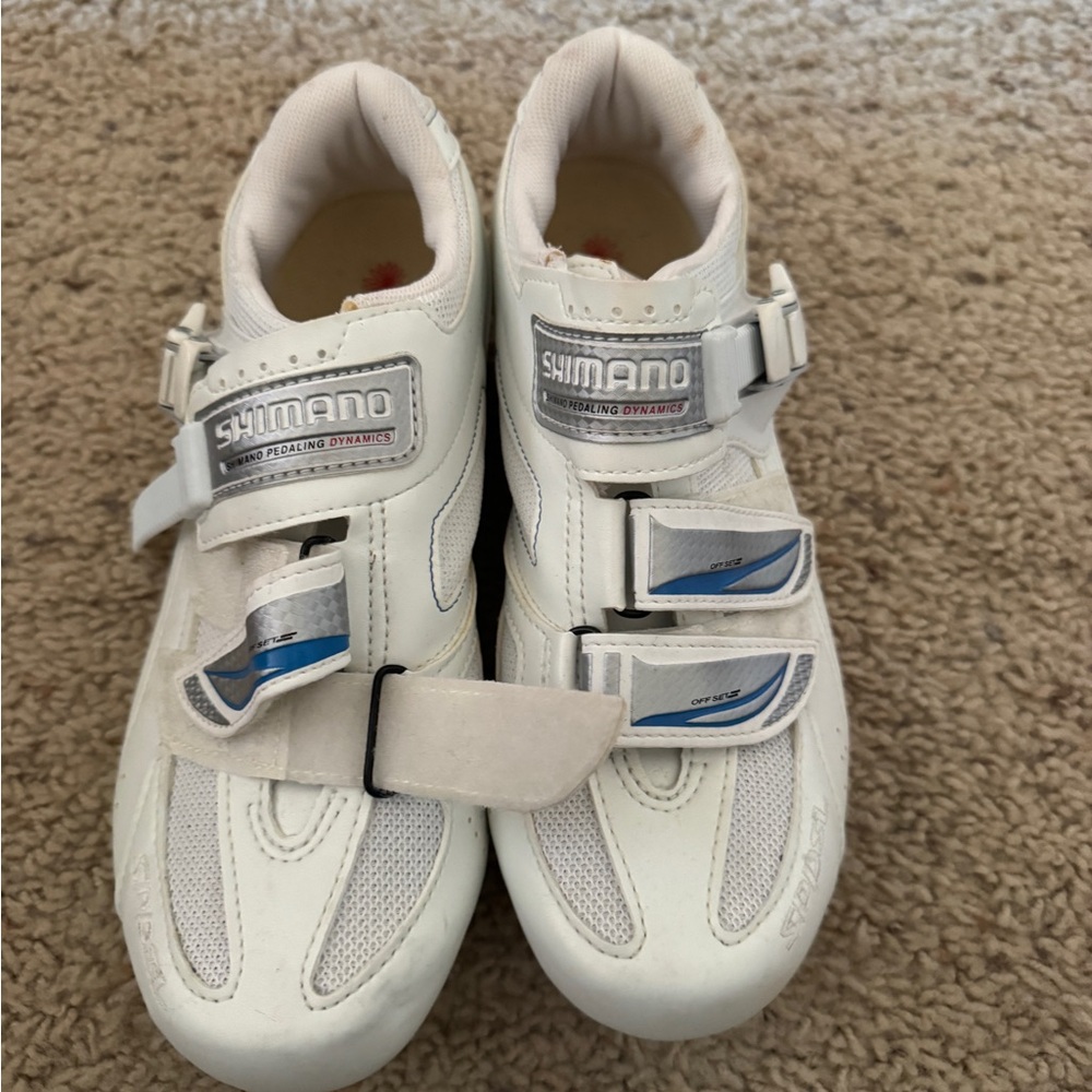 Shimano Women’s Cycling Shoes - White and Blue